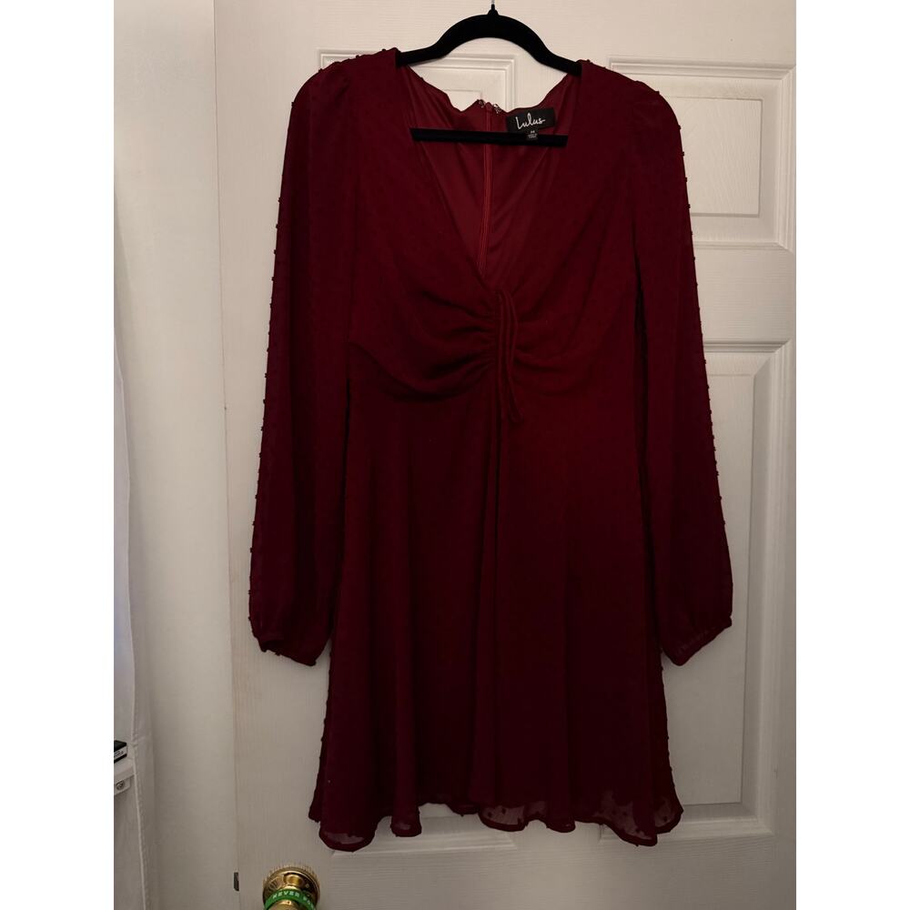 Maroon Dress By Lulus Size Medium